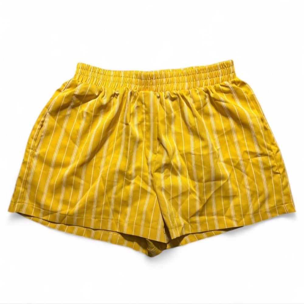 Musera Yellow Striped Shorts